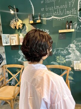 クレエ ヘアー デザイン(creer hair design) 大人ナチュラルパーマショートスタイル