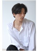 men'shair/メンズショート/センターパート/ビジネスマンヘア