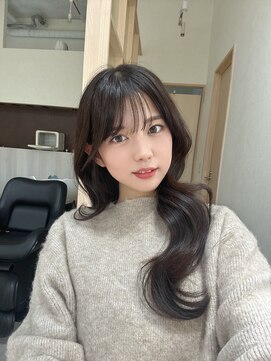 アム 表参道(am) 顔まわりカット【前髪/レイヤー/ロング/黒髪/パーマ】