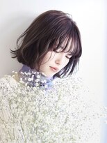 リン(Rin) くせ毛風パーマのニュアンスボブ