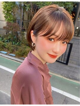 サンドパールス 仙台店(sand PALCE) 髪質改善/大人ガーリー/似合わせカット/ショートボブ前髪/仙台