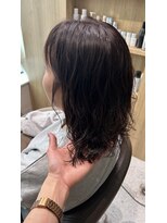 テラスヘアヴィラ 新潟駅南(TERRACEhairVilla)&nbsp;ゆるパーマ×ダークトーンモーブグレージュ