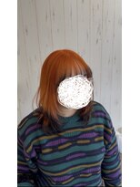 ニケロランジュ(Nike L'orange) 裾カラー/オレンジカラー/レイヤーカット/20代/30代