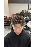 ブラウンベースメッシュサーフバック
