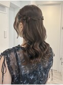 結婚式参列 ハーフアップヘアセット【八王子】