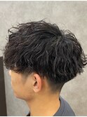 波巻きパーマ