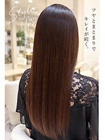 美粧 ほそや お花茶屋本店&nbsp;艶髪ストレートロング×大人ブラウン