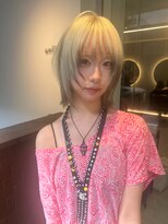 アンフィグ 吉祥寺(anfig)&nbsp;イエローブロンドの軽やかウルフ