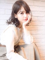 アルケー ヘアアンドヘッドスパ 錦糸町南口店(arche Hair&head spa)&nbsp;大人可愛いココアベージュグレージュカラーボブウルフ黒髪錦糸町