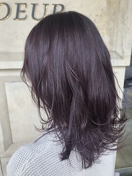 ヘアーエスクールフェイス(hair S. COEUR face) くすみパープルベージュ/柔らか透明感カラー