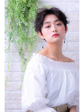 ソア 武蔵小杉(SOAR) 毛先パーマネオウルフ小顔外ハネボブアッシュブラウン