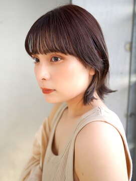 ラフィス ヘアー ロビン 名古屋店(La fith hair robin) 【La fith】ボブウルフ×チェリーピンク
