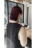 red brown × bob