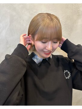 ワッツユアヘアストーリー(What’s your hair story) ボブ/ショートボブ/ハイトーンボブ/ブロンドヘア/ブリーチあり