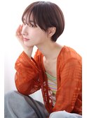 20代30代40代 ショートカット  ひし形ショートボブ 前髪あり