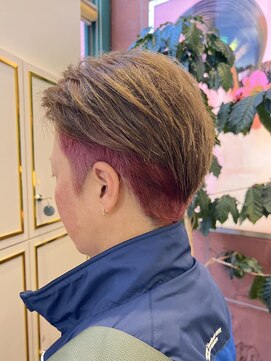 エイムコーゾー美容室(AiM KOZO) ショート×インナーカラー/加藤大樹