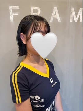 フレーム なんば店(FRAME) ◯韓国風ボブ×シースルーバング◯