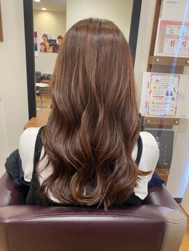 美容室ヒラトヤ 仙北店 20代30代ブリーチなしカラー大人可愛いゆるふわアッシュベージュ