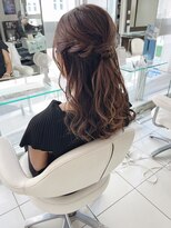 ヘアアンドデイスパ アグー(hair&dayspa AGU)&nbsp;【横須賀中央 AGU】イベント用アレンジ ハーフアップヘア