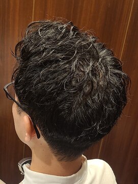 ヒロギンザ 田町店(HIRO GINZA) 七三スパイラルマッシュ