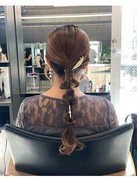 ビューズ(VIEWS) ヘアセット/結婚式ヘアセット/あみおろしアレンジ[表参道]