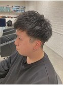 ツーブロックショート