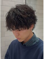 オーシャントーキョー 仙台(OCEAN TOKYO)&nbsp;シャドウパーマ波巻きパーママッシュセンターパートメンズ仙台