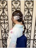 袴セット/卒業式ヘアアレンジ/タイトポニー