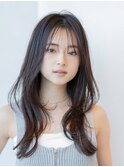 ロングレイヤー/20代30代大人かわいい/オリーブブラウン