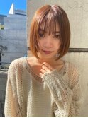 顔型別ヘアスタイル特集/チェリーブラウン/ボブカット