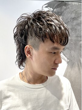 ピークアブー 原宿ハラカド(PEEK-A-BOO) マレットウルフ/メンズショート/メンズウルフ/クリームパーマ