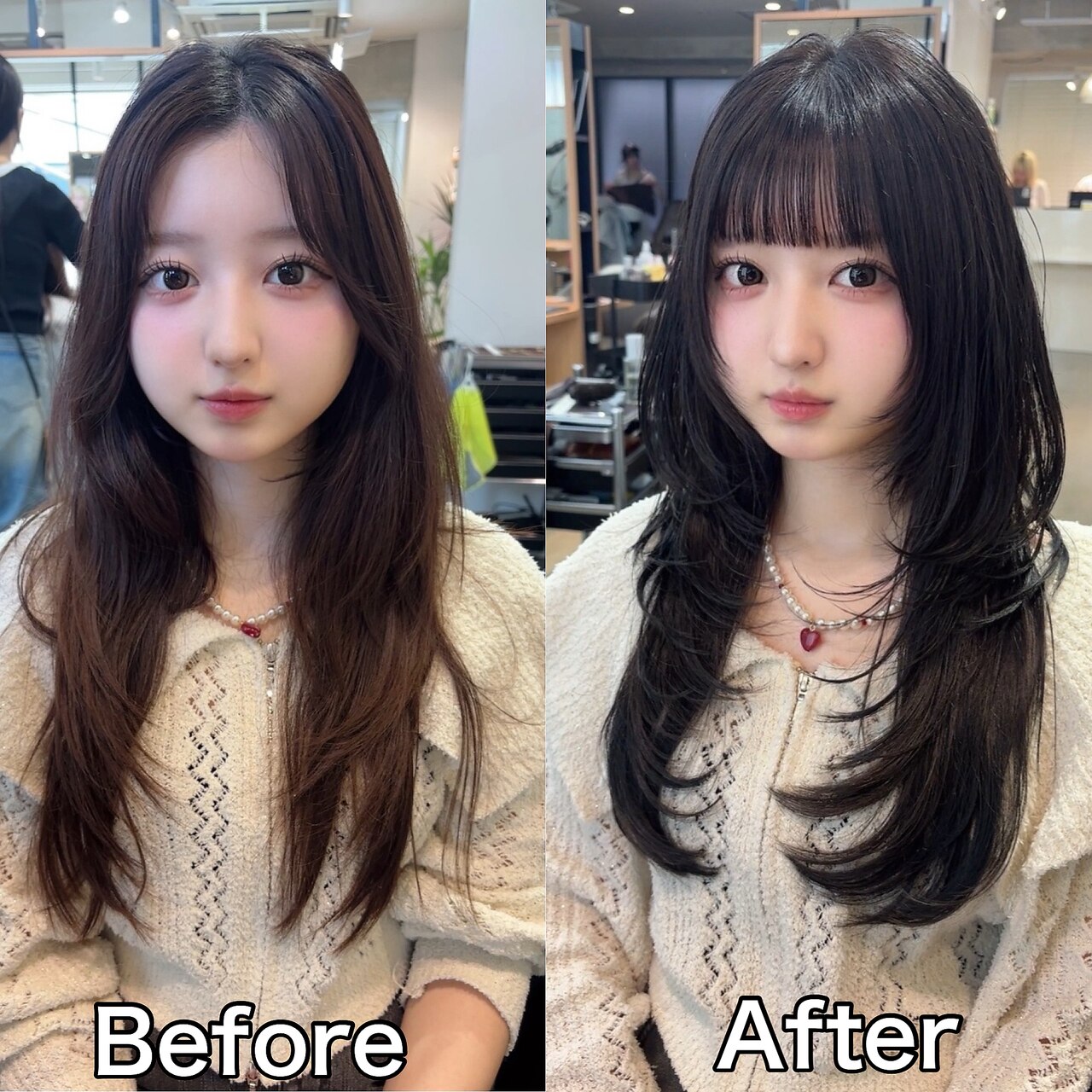 2026年秋】ロング ぱっつんの髪型・ヘアアレンジ｜人気順