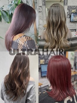 ウルトラヘアー ULTRA HAIRの写真/透明感カラーや内側だけのインナーカラー！顔周りのフレイミングカラー！ULTRA　HAIRへお任せください！