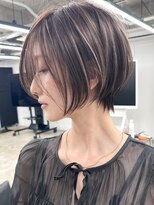 ジルブラン 横浜関内(JIL BLAN)&nbsp;ハイライト白髪染め白髪ぼかしショートボブレイヤー40代横浜関内