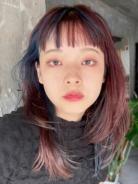 シオン(shion) くびれヘアダブルカラーハイライトカラー顔周りレイヤー_29678