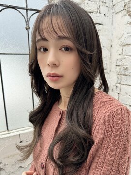 ロンドプランタン 恵比寿(Lond Printemps) くびれヘア/アプリコットオレンジ/レイヤーカット/ブリーチなし