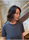 簡単スタイリング 大人可愛いボブパーマ