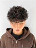 スペインカールスパイラルパーマ外国人風パーマフェードカット