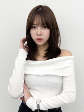 アマトウキョウスマートサロン(AMA TOKYO×Smart Salon) くびれレイヤー/顔まわりカット/レイヤーカット/小顔ヘア