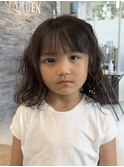 宇都宮デジタルパーマキッズカットヘイリーボブレイヤーカット