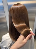 オーガニック リブ 川越(organic+live) 入園式◎ラテベージュ艶カラーロング髪質改善