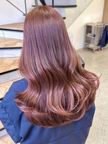 ミリ(mm) レイヤーカット ピンク カラー 韓国 髪質改善 仙台