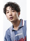 MEN’S HAIR/波巻きツイストスパイラル/リバースセンターパート