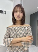 大人ミディ/レイヤーカット/小顔ヘア