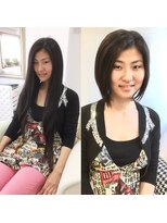 ビービータカオカ(B B TAKAOKA)&nbsp;前下がりボブ