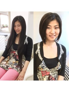 ビービータカオカ(B B TAKAOKA) 前下がりボブ