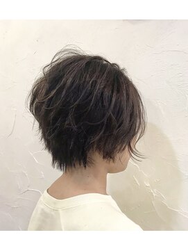 アムレヘアー(amule hair) 【amule hair】ベージュ系やわらかカラーショートスタイル