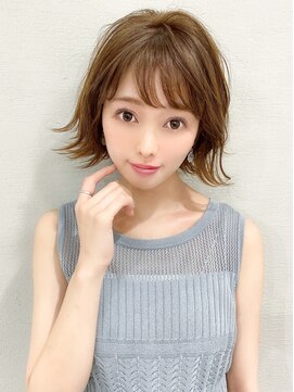 アフロート エル 錦糸町(AFLOAT L) チャコールグレー/小顔立体補正カット/ウルフ/クールショート