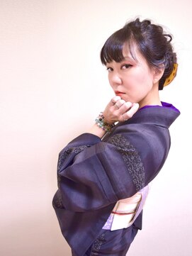 ヘアー キュート(hair CUtE) シンプルながら目をひく魅力たっぷり！編み込みダウンアップ！！