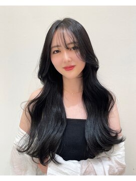レビジュヘアー(LEVIJU HAIR) デザインカラー（Blue×gray）
